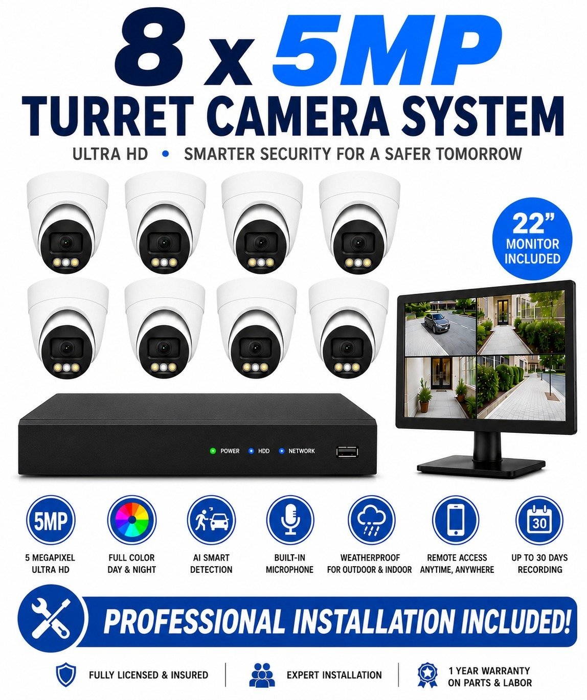 8 cameras