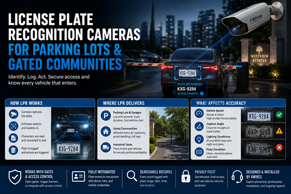 License Plate Recognition Cameras for Parking Lots