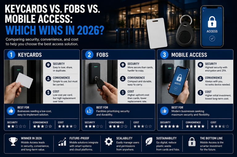 Keycards vs. Fobs vs. Mobile Access: Which Wins in 2026?